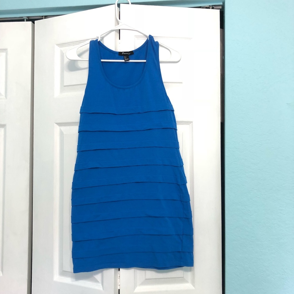Blue casual dress